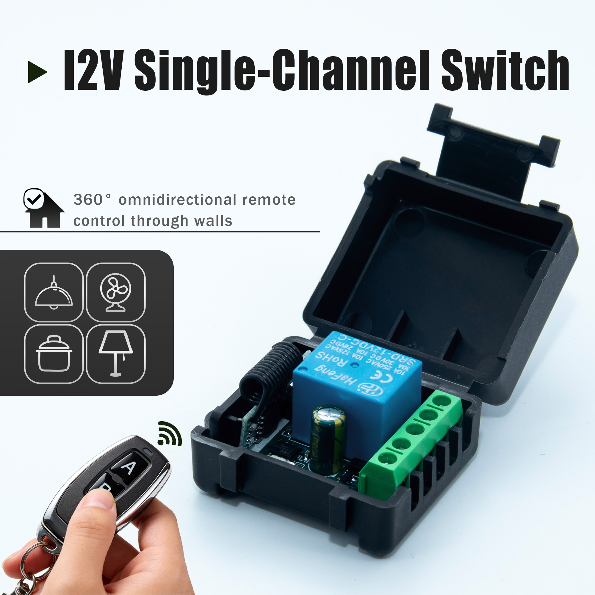 Ir Remote Module - DC 12V 433MHz Wireless Remote Control