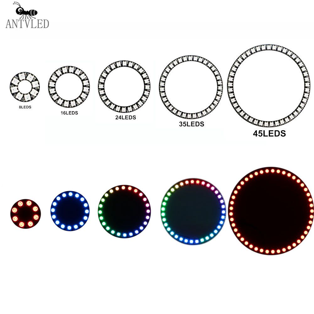 Ws2812B Strip 5V - WS2812b Led Ring Addressable 8/16/24/35/45Leds 5050