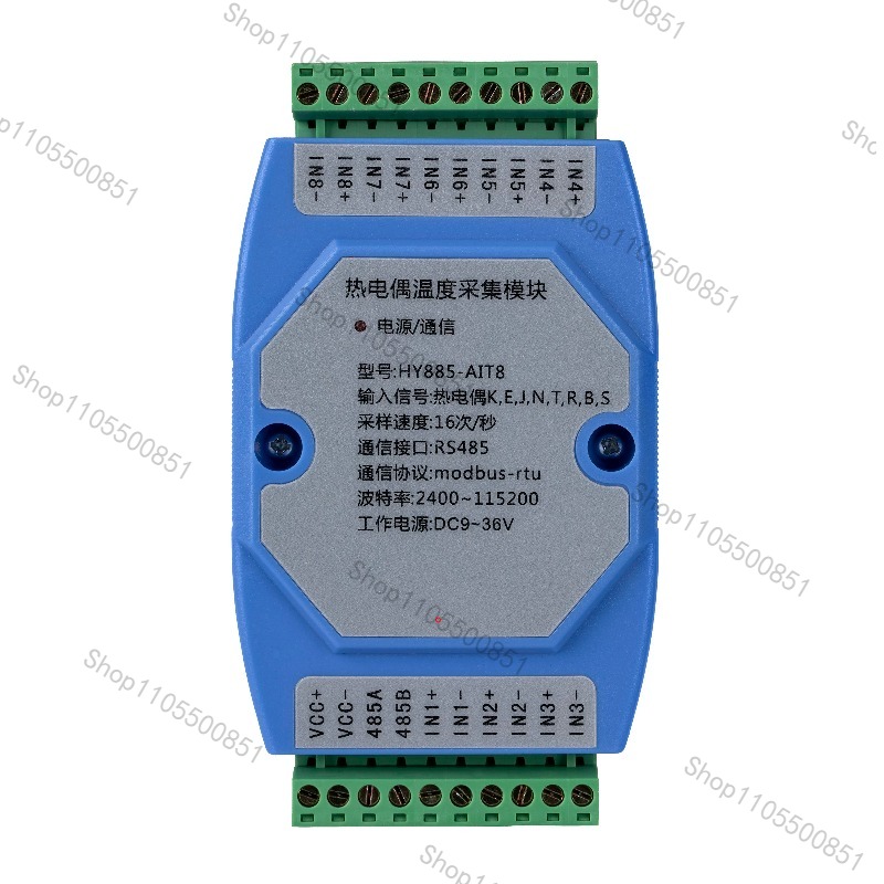 Thermocouple Module K Type - 8-way K-type thermocouple PT100 thermal resistance