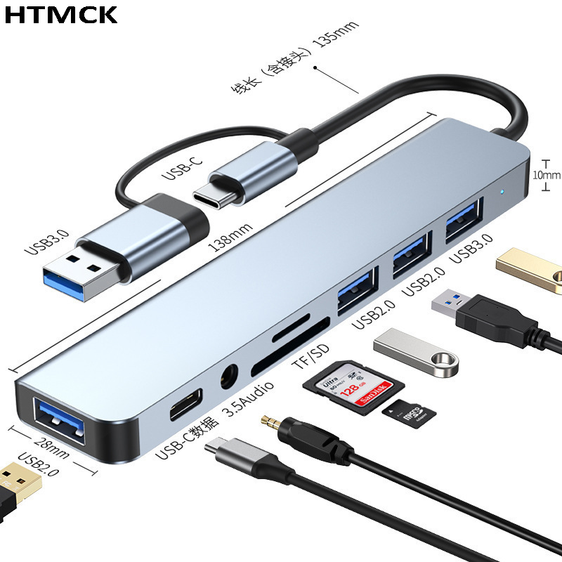 Sd Card Module - 8-in-2 USB Type-C Multiport Docking Station,