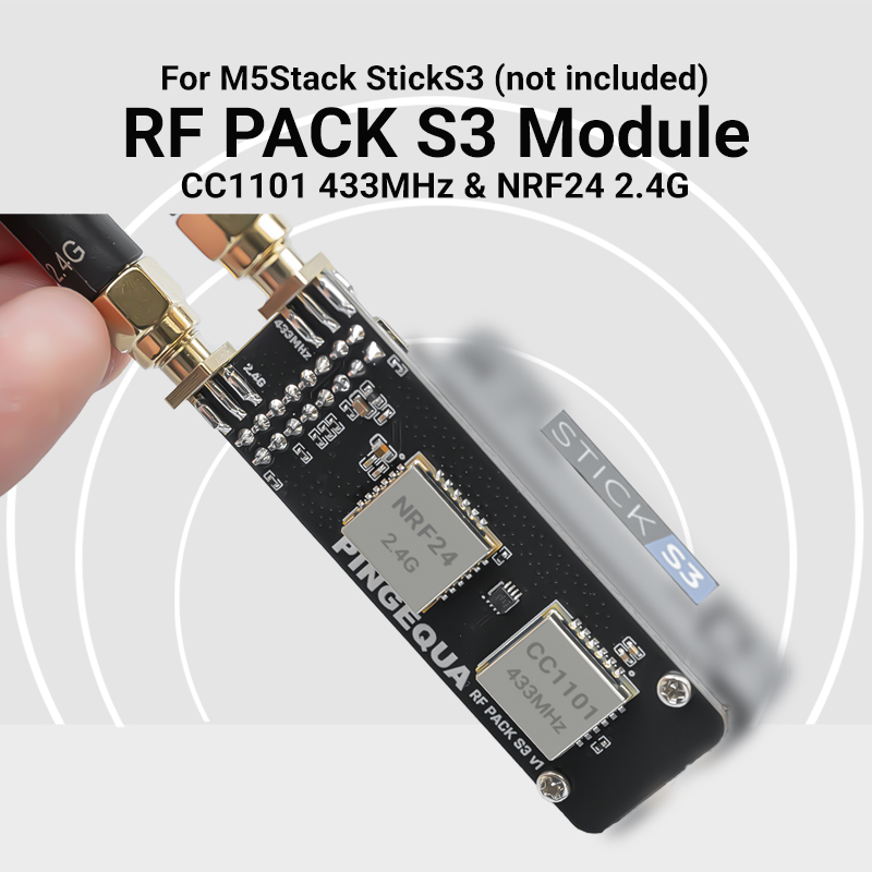 Nrf24L01 - M5Stack StickS3 Dual-Band Module CC1101 433MHz