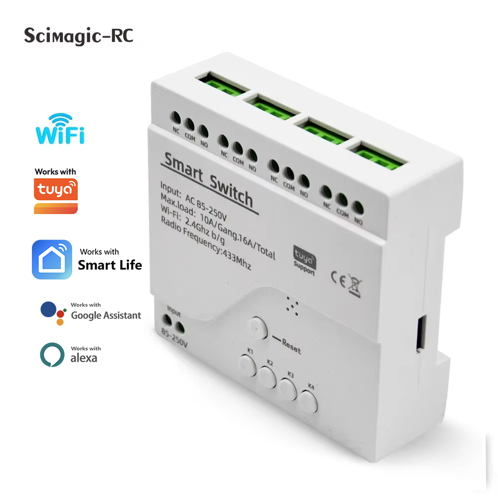 Relay Module 4 Channel - Smart Switch 4CH Relay Module Home