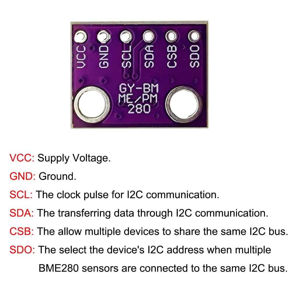 Bme280 - GY-BME280-3.3 High Precision Altimeter Atmospheric Pressure