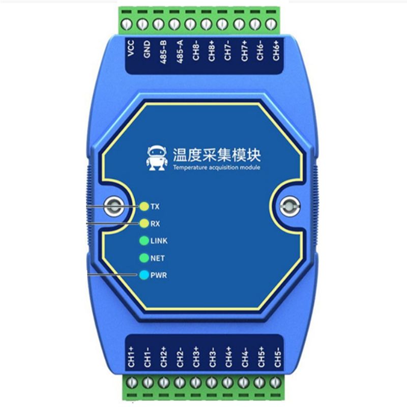 Thermocouple Module K Type - A27F-Temperature Acquisition Module 8 Way Modbus