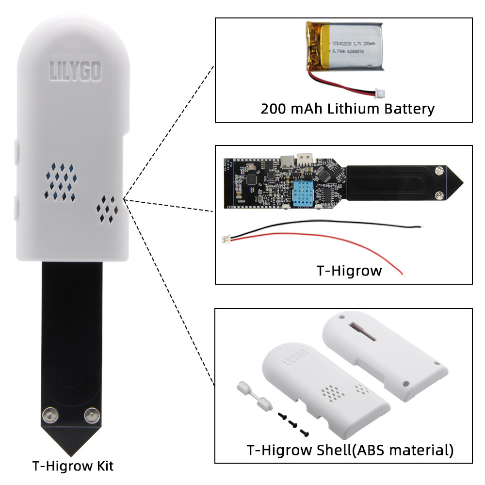 LILYGO T-Higrow ESP32 WiFi Blu - Dht11 ulasan dan harga