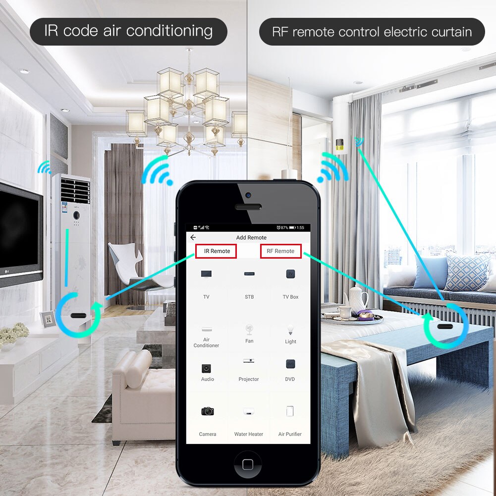 MOES Tuya WiFi IR RF Remote fo - Ir Remote Module ulasan dan harga