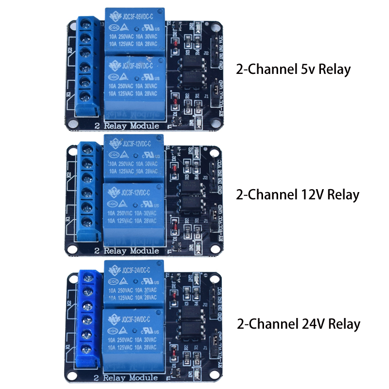DC 5V 12V 24V 1 2 4 6 8 Channe - Relay Module 4 Channel ulasan dan harga