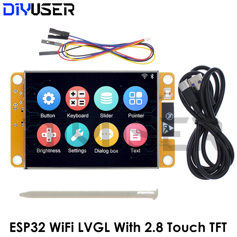ESP32 LVGL WIFI&Bluetooth Deve - Tft Display 2.4 ulasan dan harga
