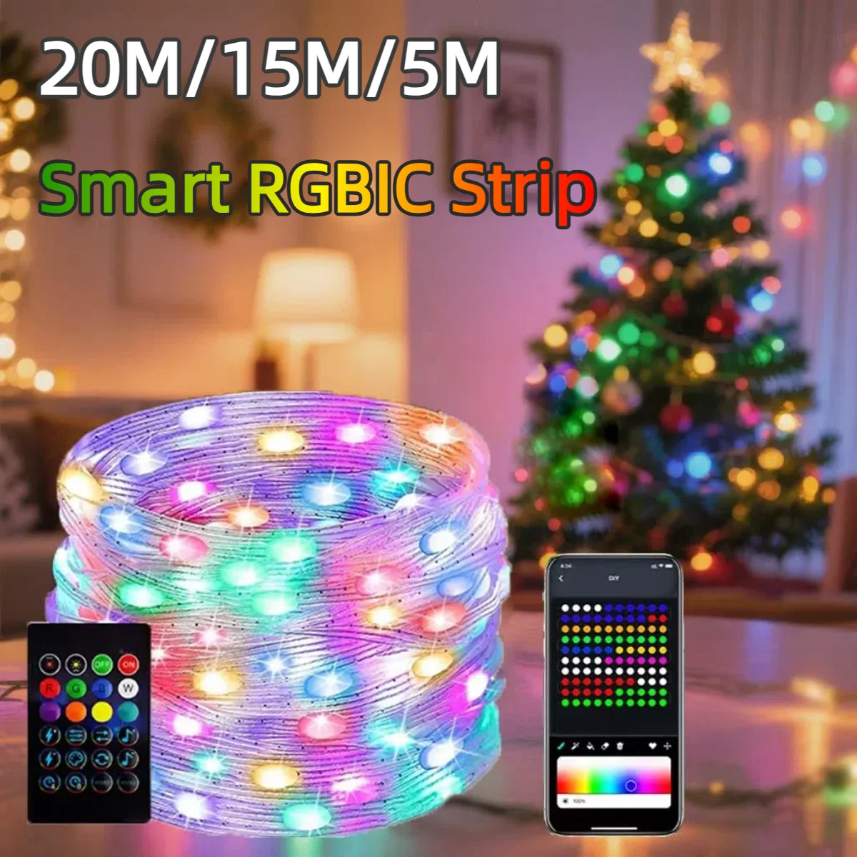 20M/10M/5M Smart USB 5V LED St - Ws2812B Strip 5V ulasan dan harga