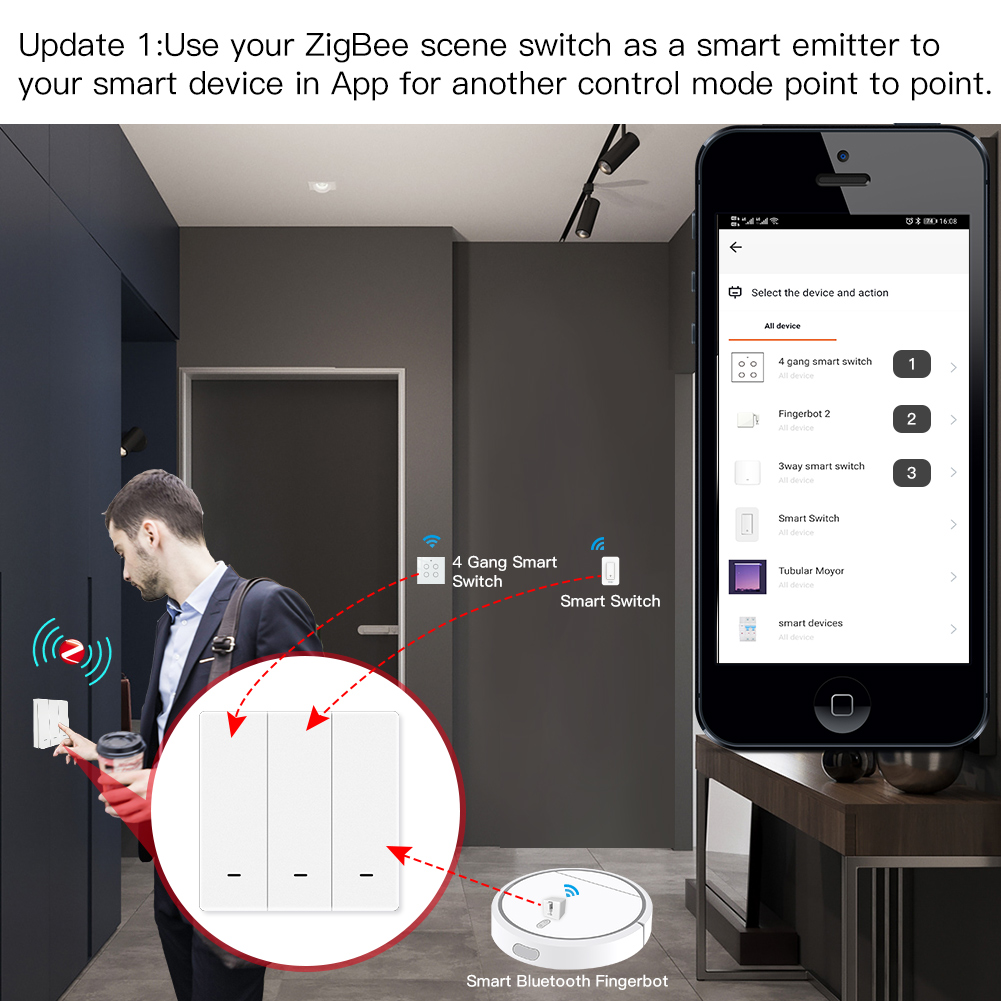 MOES Tuya ZigBee Scene Switch  - Relay Module 1 Channel ulasan dan harga