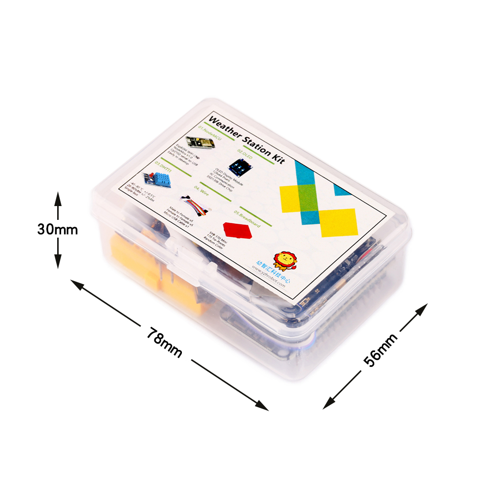 ESP8266 Weather Station  DIY K - Oled Display 0.96 ulasan dan harga
