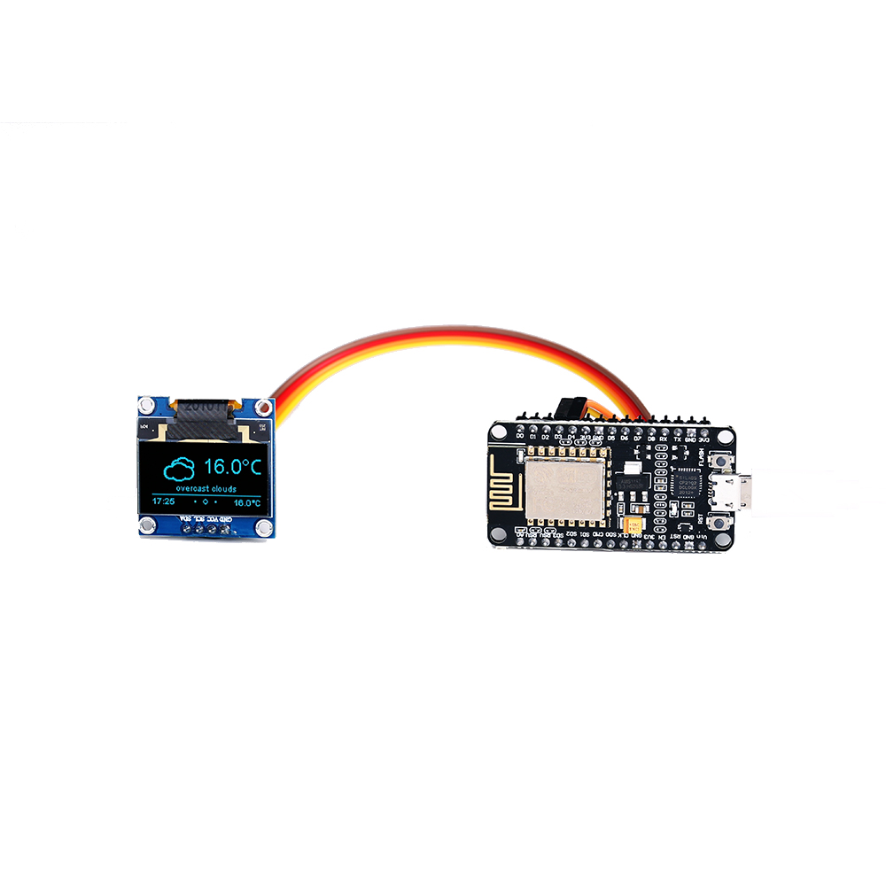 ESP8266 Weather Station  DIY K - Oled Display 0.96 ulasan dan harga
