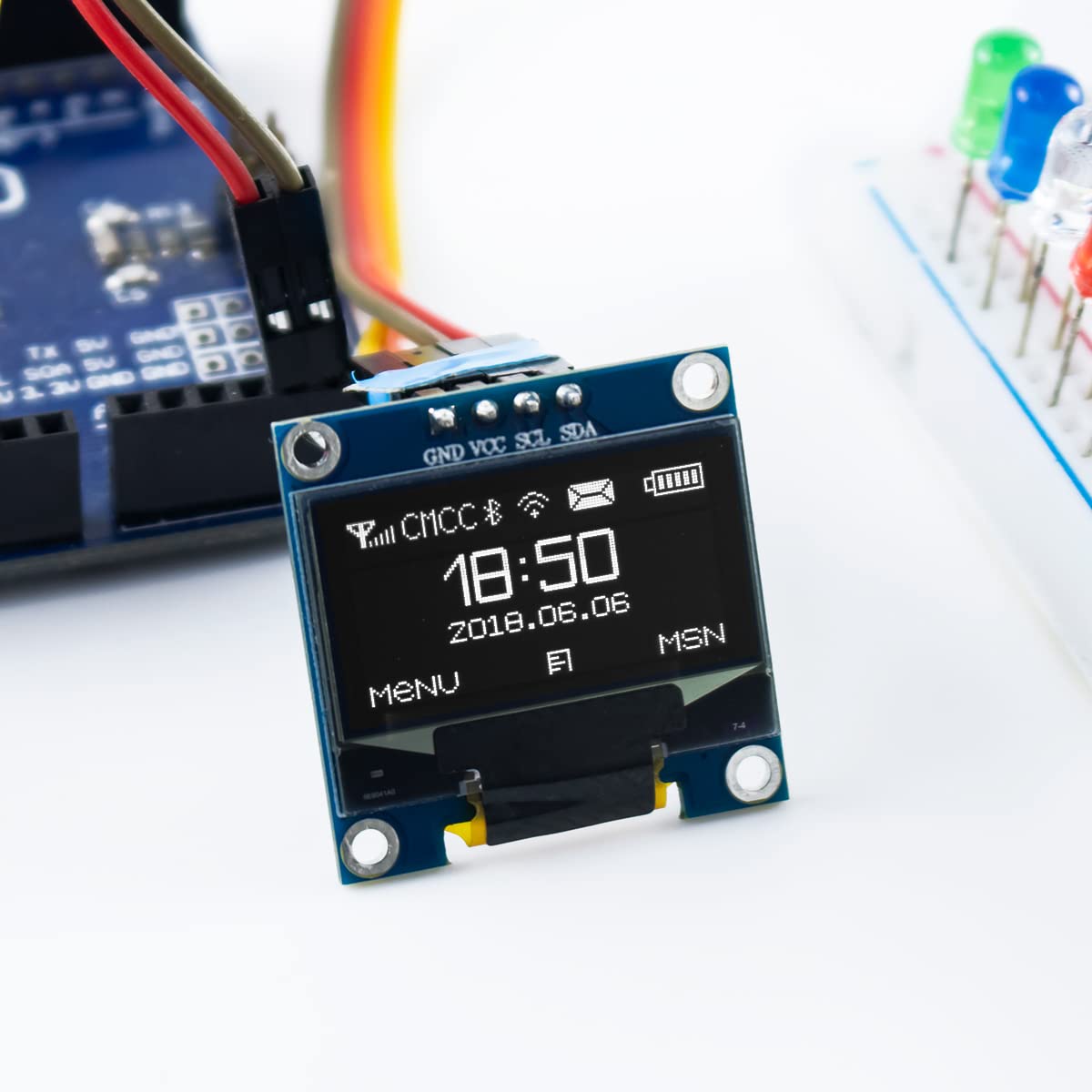 0.96 Inch OLED I2C IIC Display - Oled Display 0.96 ulasan dan harga