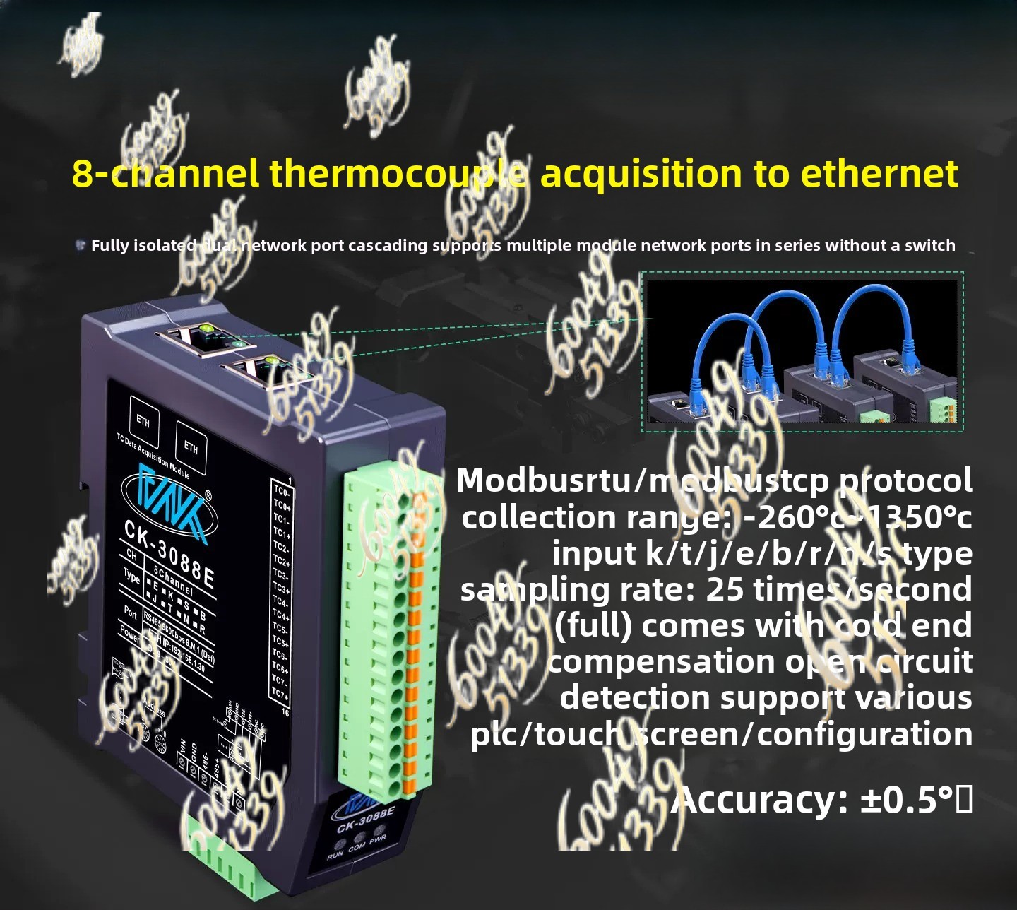 apply to 8CH Fully Isolated K- - Thermocouple Module K Type ulasan dan harga