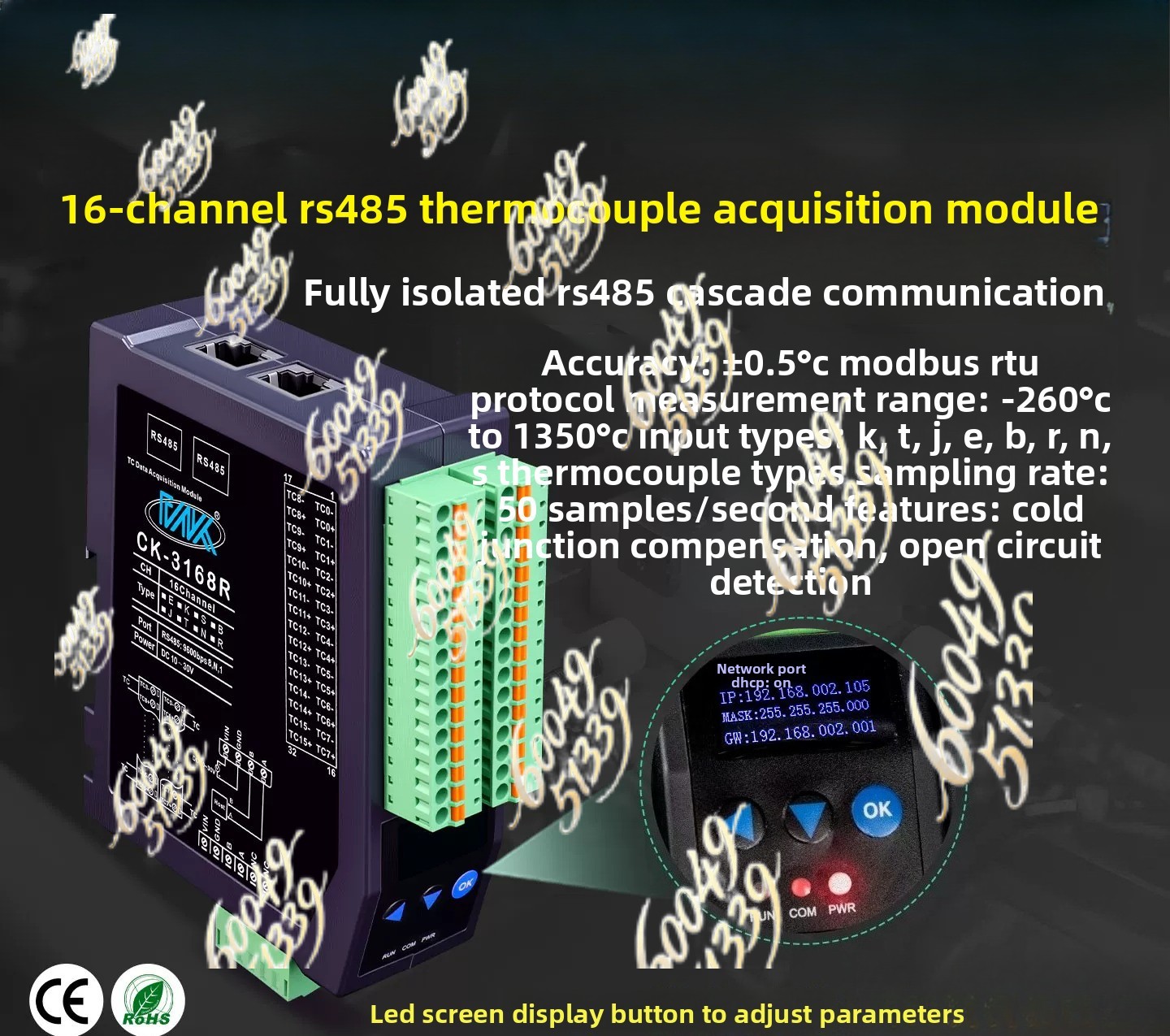apply to 8CH Fully Isolated K- - Thermocouple Module K Type ulasan dan harga