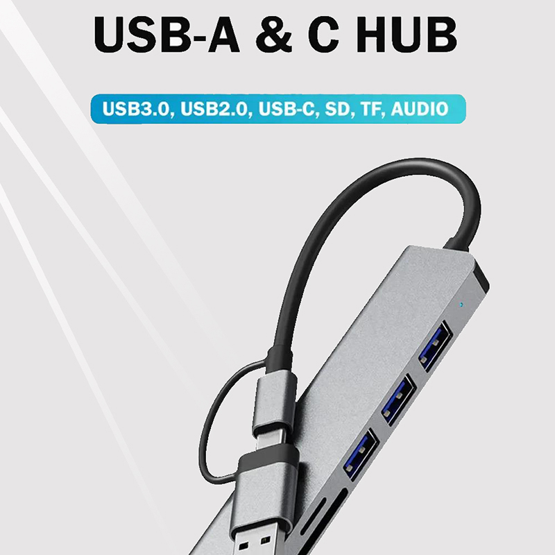Type C Hub USB Splitter 8 In 1 - Sd Card Module ulasan dan harga