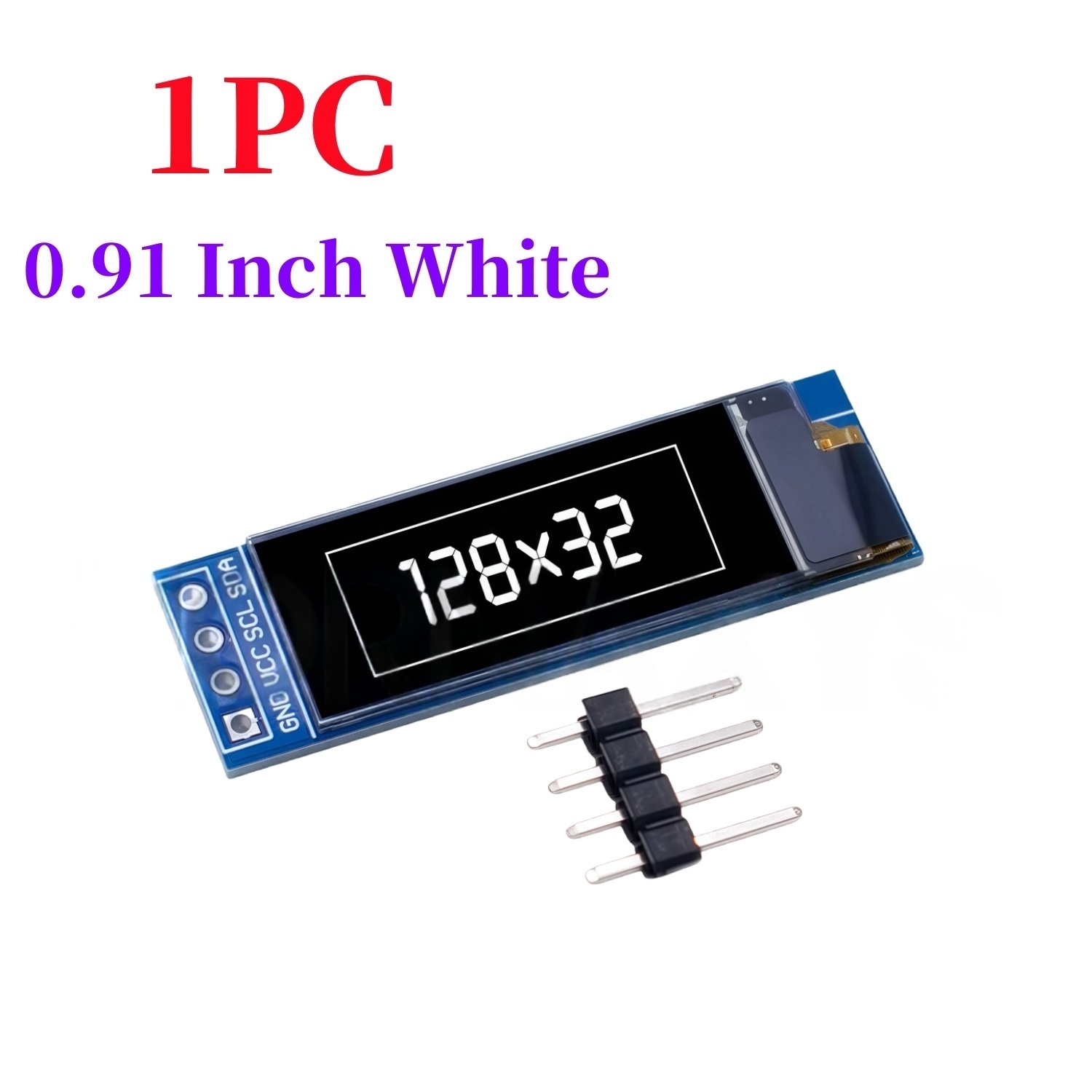 0.91 Inch 128x32 IIC I2C White - Ssd1306 ulasan dan harga