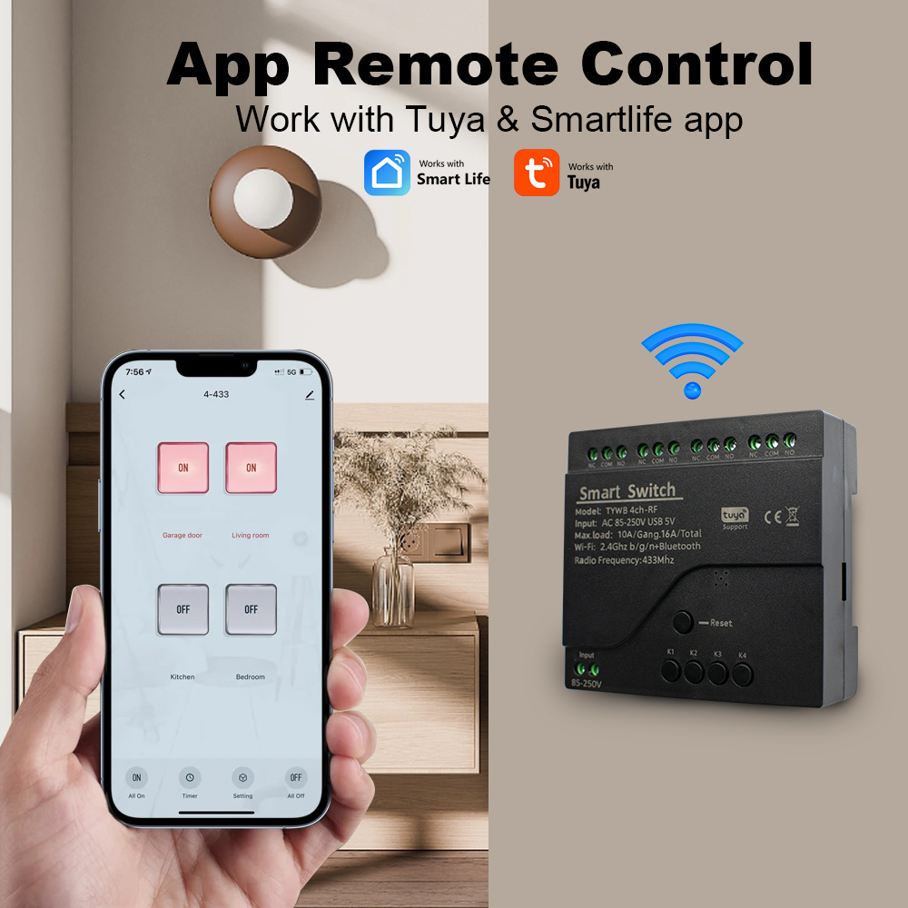4CH Tuya Smart Wifi Switch Mod - Relay Module 4 Channel ulasan dan harga