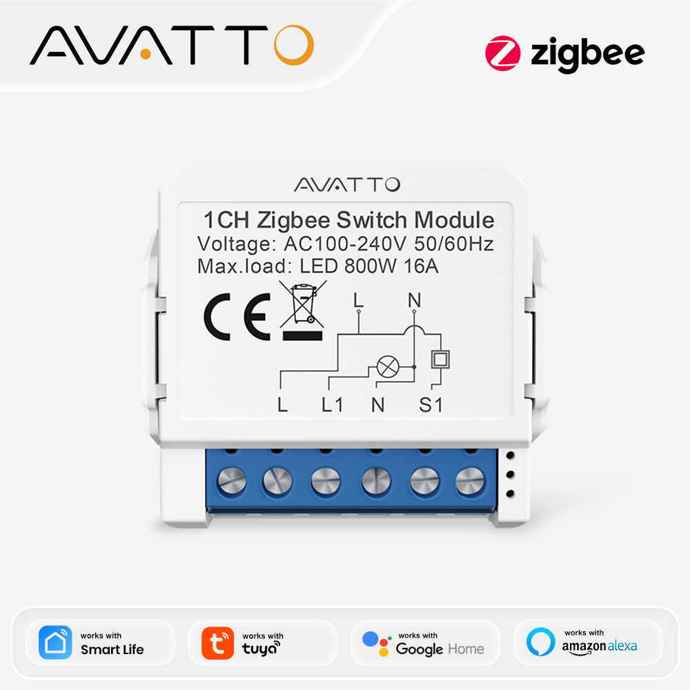 AVATTO ZigBee Tuya 1/2/3/4 Gan - Relay Module 1 Channel ulasan dan harga