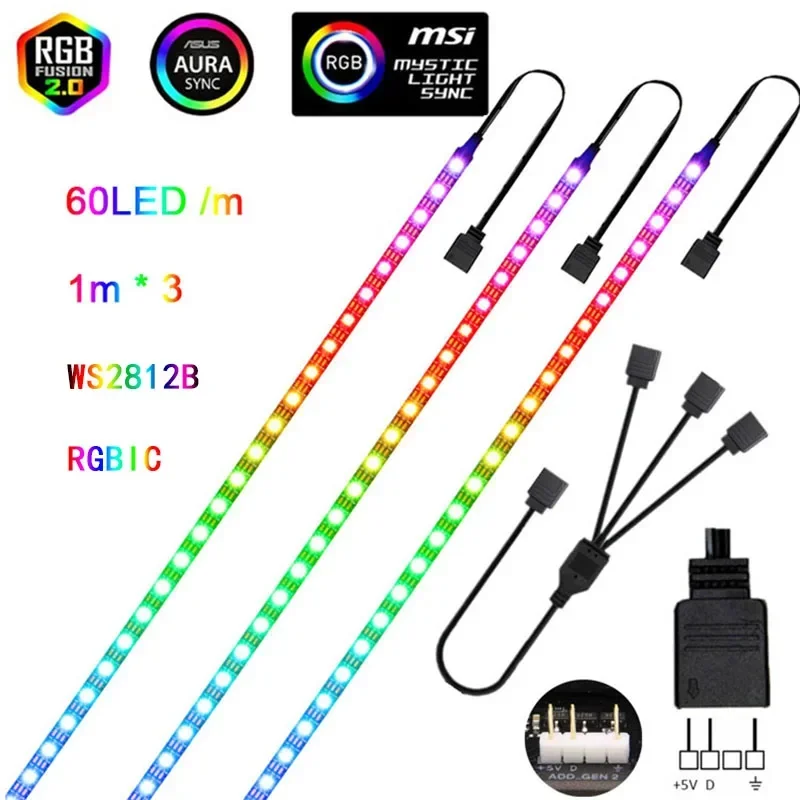 PC LED Strip Light WS2812b ARG - Ws2812B Strip 5V ulasan dan harga