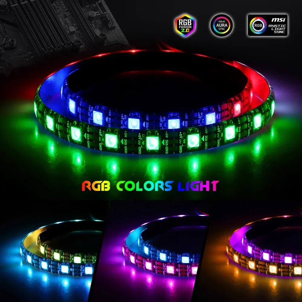 PC LED Strip Light WS2812b ARG - Ws2812B Strip 5V ulasan dan harga
