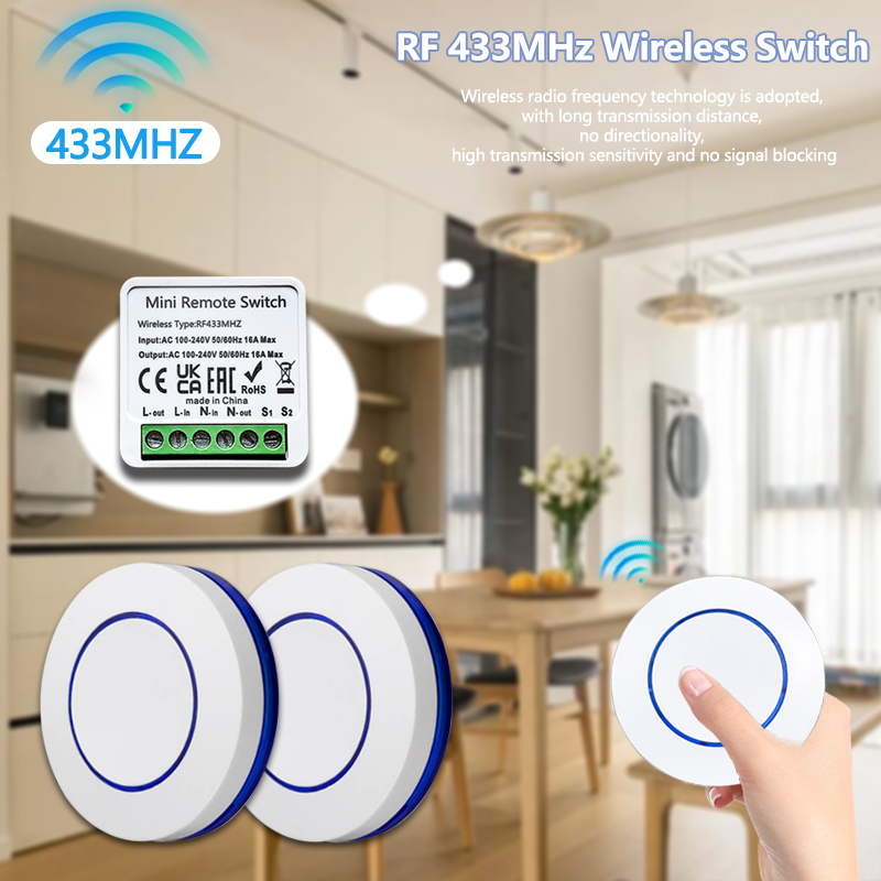 433HMz Wireless Light Switch 1 - Ir Remote Module ulasan dan harga