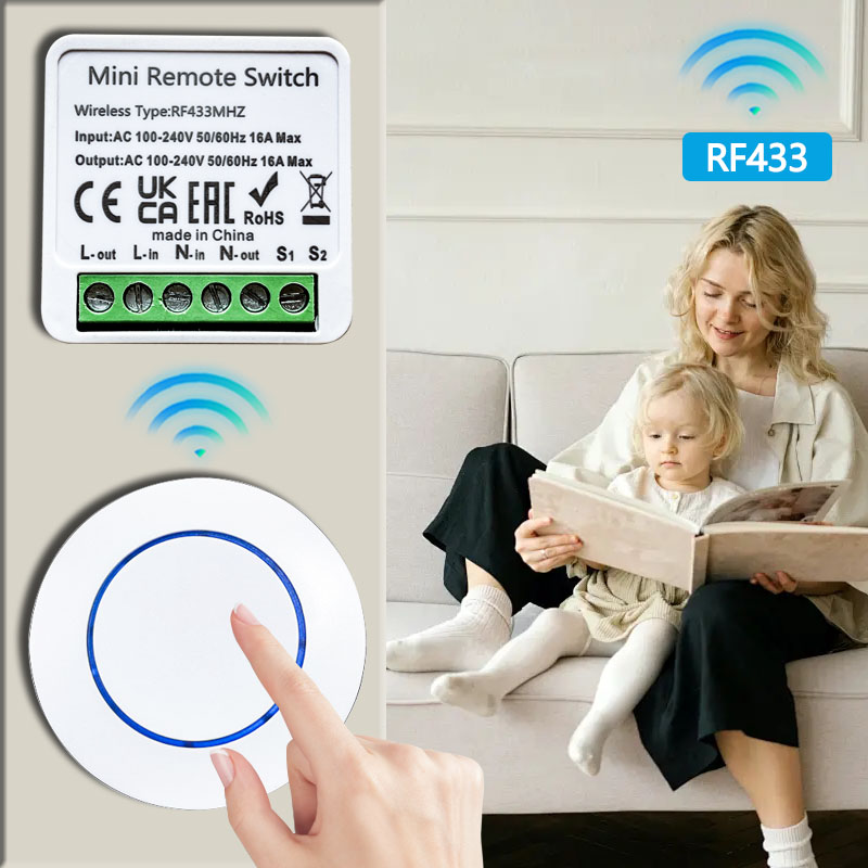 433HMz Wireless Light Switch 1 - Ir Remote Module ulasan dan harga