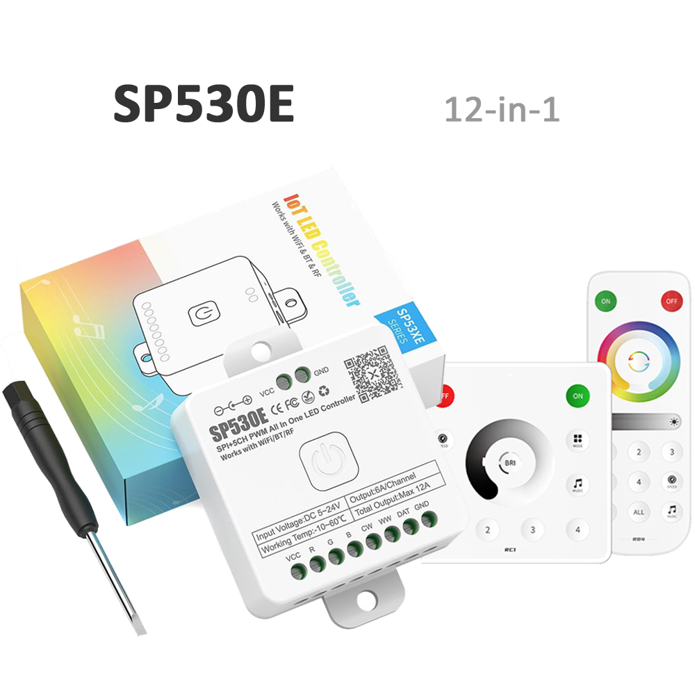 SP530E Wifi Bluetooth LED Cont - Ws2812B Strip 5V ulasan dan harga