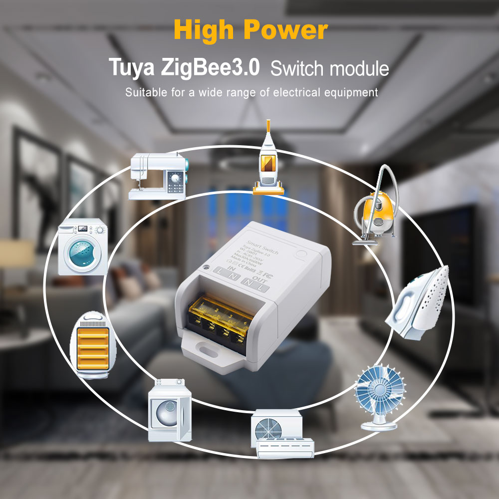 1-10pcs 30A 6600W Zigbee Smart - Relay Module 1 Channel ulasan dan harga