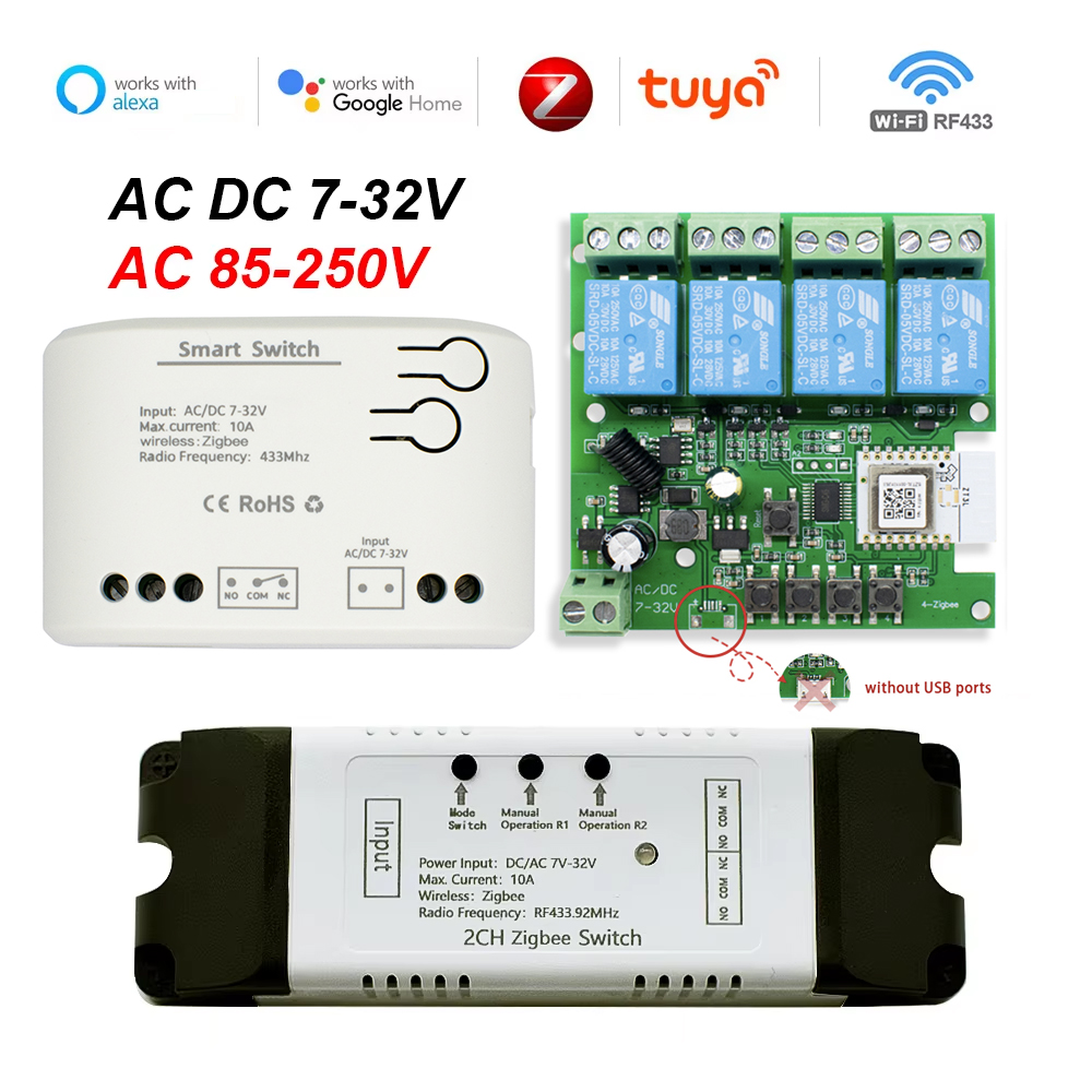 Tuya Zigbee Remote Control Sma - Relay Module 4 Channel ulasan dan harga