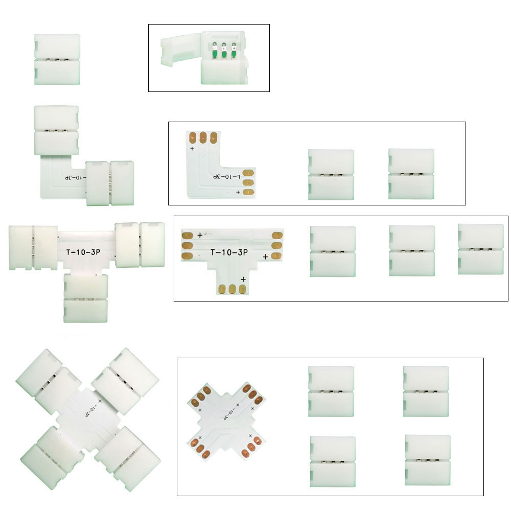5PCS 10mm L / T / X Shape Conn - Ws2812B ulasan dan harga