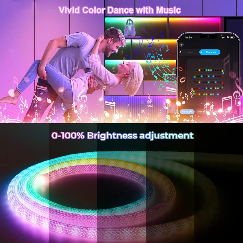 360 Glow Round RGB Neon LED Wo - Ws2812B Strip 5V ulasan dan harga