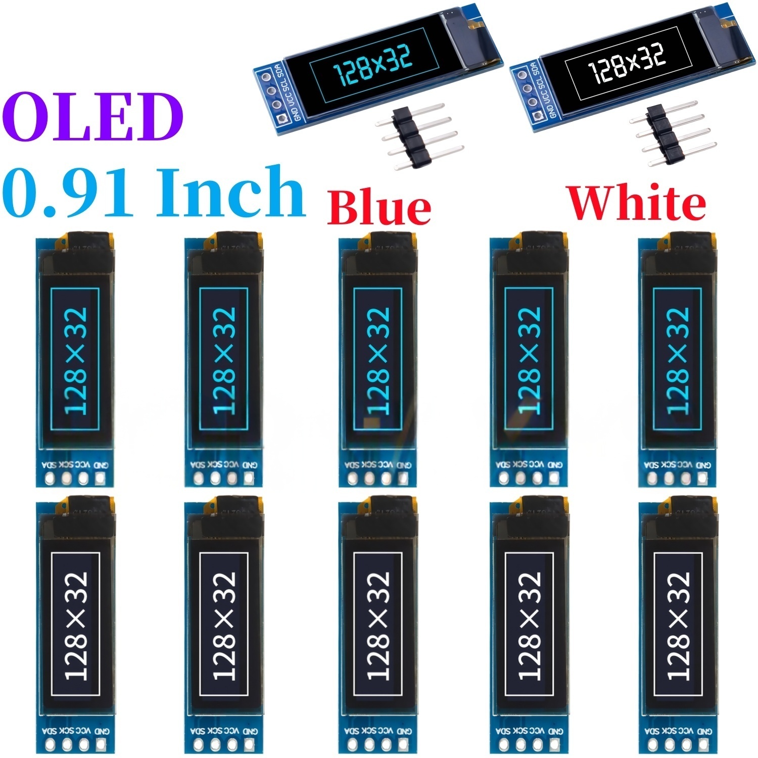 XZG 1-20PCS 0.91 Inch 128x32 I - Ssd1306 ulasan dan harga