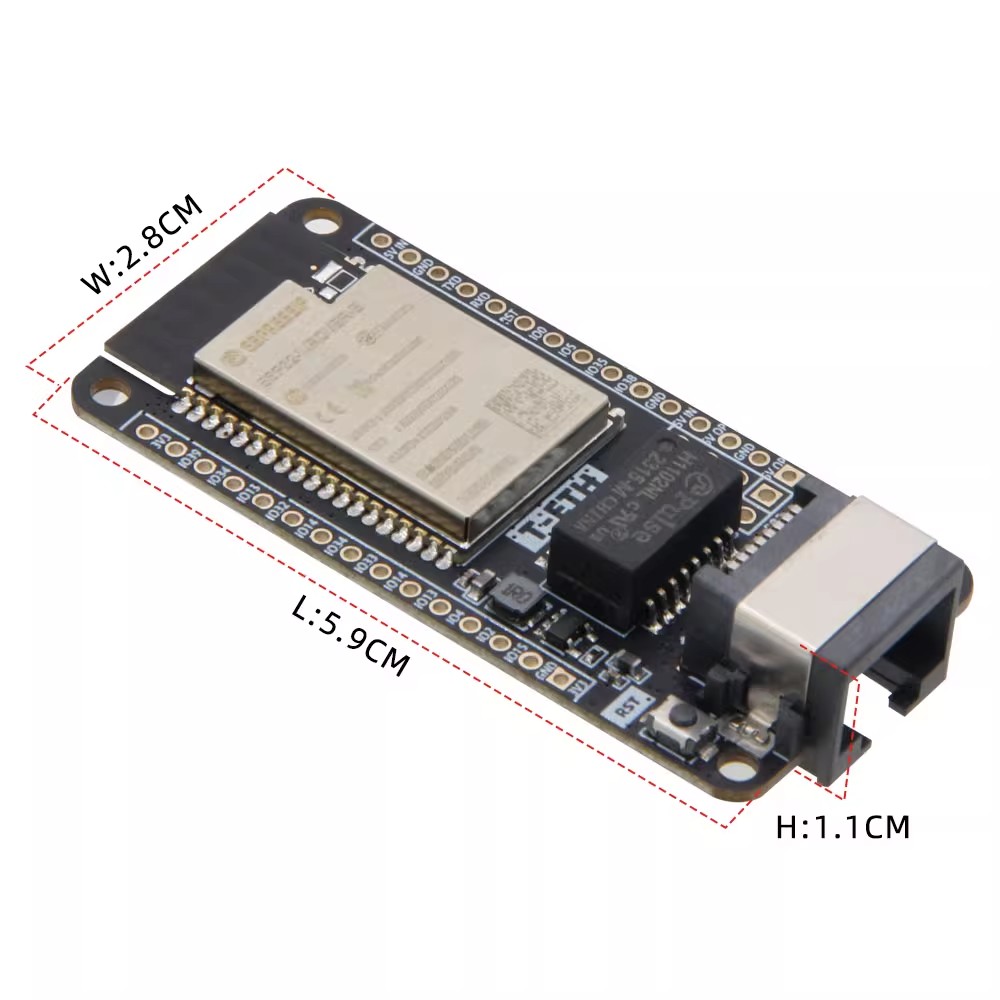 LILYGO T‑ETH‑Lite Dev Board,ES - Ethernet W5500 ulasan dan harga