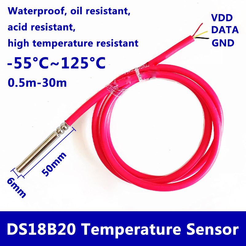 DS18B20 Waterproof Digital Tem - Ds18B20 ulasan dan harga